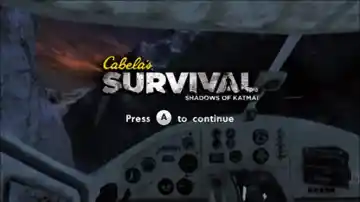 Cabelas Survival Shadows of Katmai (USA) screen shot title